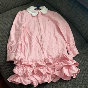 Pink Polo Toddler button-down
